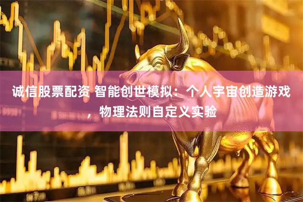 诚信股票配资 智能创世模拟：个人宇宙创造游戏，物理法则自定义实验